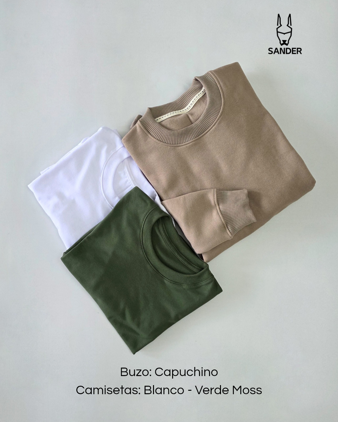 Pack Buzo Capuchino + 2 Camisetas