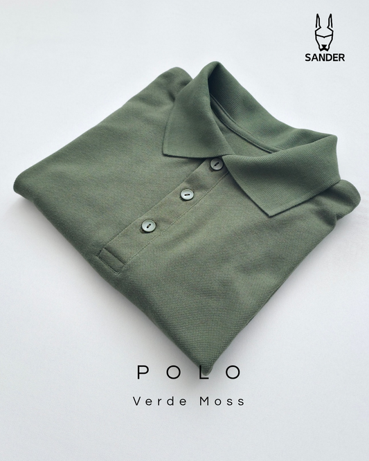 Pack 3 Polos (Blanco, Negro, Verde Moss)